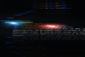 html language coding background