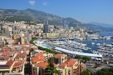 Fototapeta premium Beautiful view of the new port of Monaco