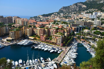 Amazing old harbour in Monaco