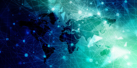 2d illustration world map abstract background