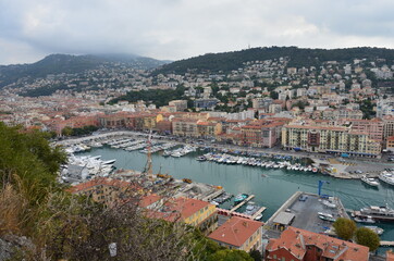 Fototapeta na wymiar Old harbour in Nice, France