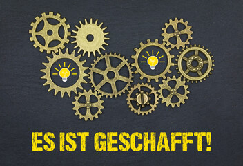 Es ist geschafft! 