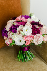 Flower bouquet for a wedding, Valentine's Day, Women's Day and Mother's Day.