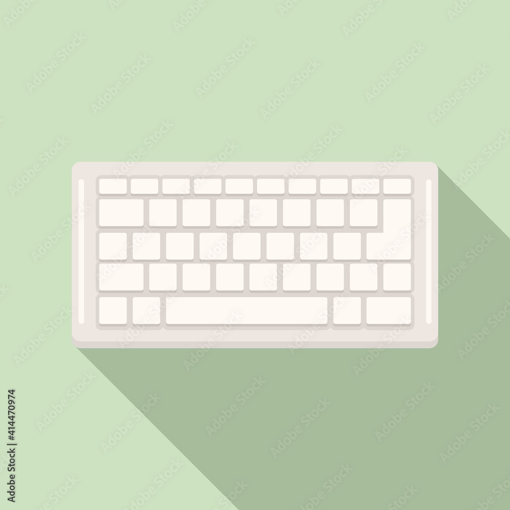 Poster control keyboard icon. flat illustration of control keyboard vector icon for web design