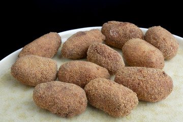 typical spanish snack food known as croquets