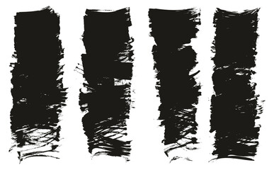 Flat Fan Brush Regular Short Background High Detail Abstract Vector Background Set 