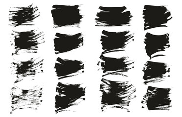 Flat Fan Brush Regular Short Background High Detail Abstract Vector Background Set 