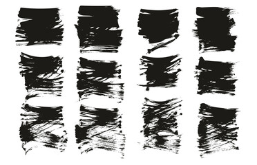 Flat Fan Brush Regular Short Background High Detail Abstract Vector Background Set 