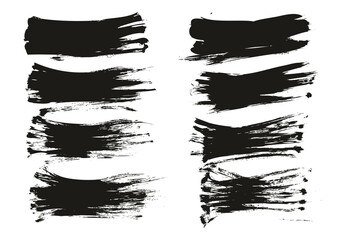 Flat Fan Brush Regular Short Background High Detail Abstract Vector Background Set 