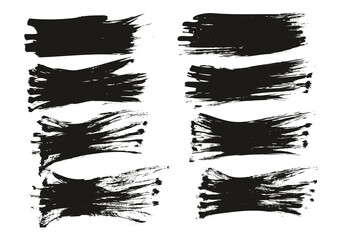 Flat Fan Brush Regular Short Background High Detail Abstract Vector Background Set 