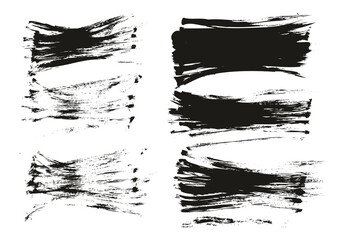 Flat Fan Brush Regular Short Background High Detail Abstract Vector Background Set 