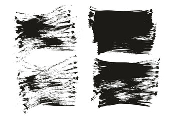 Flat Fan Brush Regular Short Background High Detail Abstract Vector Background Set 