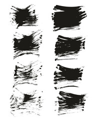 Flat Fan Brush Regular Short Background High Detail Abstract Vector Background Set 