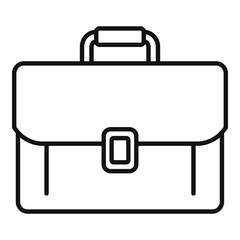 Office manager briefcase icon. Outline office manager briefcase vector icon for web design isolated on white background