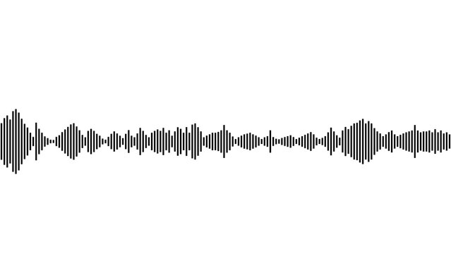 Seamless Sound Waveform Pattern For Music Player, Podcasts, Video Editor, Voise Message In Social Media Chats, Voice Assistant, Dictaphone. Vector Illustration
