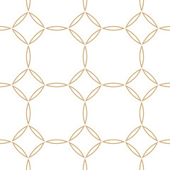 Fototapeta premium Vector geometric seamless pattern.Modern geometric background. Grid with circles.