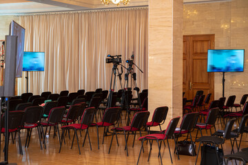 Hall for press conferences and public speaking