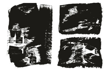 Ripped & Torn Paper Background Grunge Punk Style High Detail Abstract Vector Background Set 