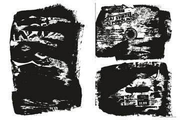 Ripped & Torn Paper Background Grunge Punk Style High Detail Abstract Vector Background Set 