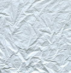 texture of white crumpled polyethylene background
