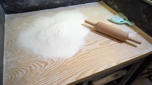 flour and roller