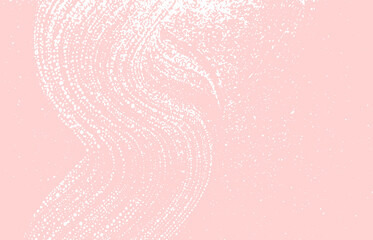 Grunge texture. Distress pink rough trace. Good-lo