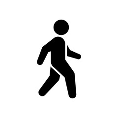 Fototapeta na wymiar Pedestrian glyph icon or walking concept