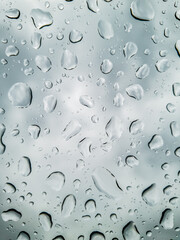 Water drops on the glass surface. Raining weather (22)