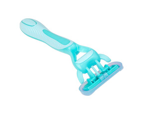 Lady razor for shaving isolated on the white background