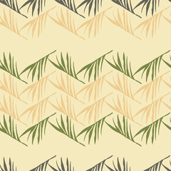 Naklejka na ściany i meble Modern Tropical Vector Seamless Pattern. Drawn Floral Background. Elegant Male Shirt Female Dress Texture.