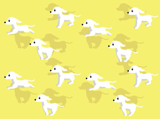 Dog Animation Running Sequence Saluki Cartoon Illustration Seamless Background