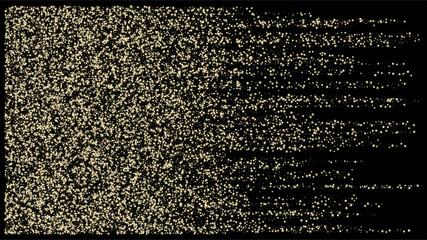 Gold, Silver Rich Flying Stars Confetti. VIP