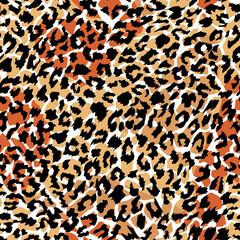 pattern design of leopard animal print vector