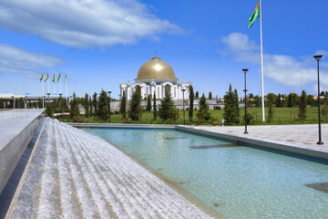 Mausoleum of President Turkmenbasy, Ashgabat, Turkmenistan - obrazy, fototapety, plakaty