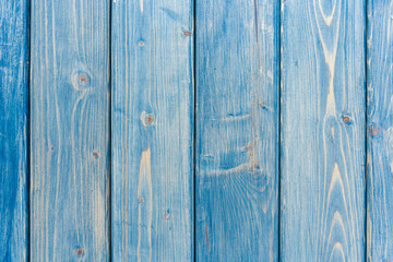 Beautiful bright blue wood background