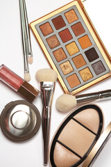 Flet lay of a beauty essentials © vpavlyuk