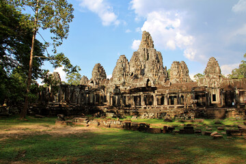 The Bayon temple in Angkor Thom, Cambodia 