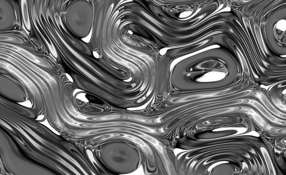Abstract silver steel background with reflection 3d illustration