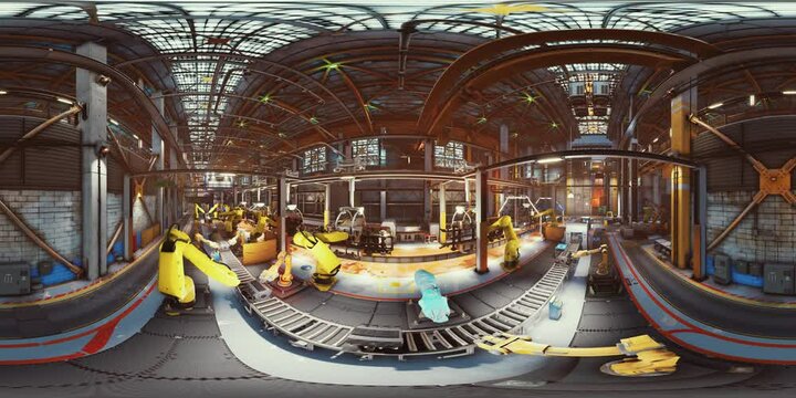 VR360 machinery factory with production line