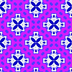 Seamless pattern with multicolored shapes.