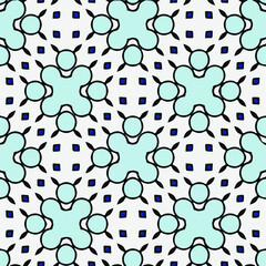 Seamless pattern with multicolored shapes.