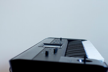 black keyboard with white background, korg krome keyboard, piano music, photo piano, piano keys, keyboard keys, music keyboard
