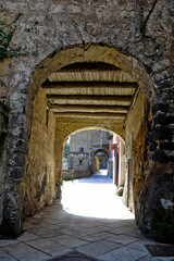 A street in Sant'Agata dei Goti, a medieval village in the province of Benevento, Italy.