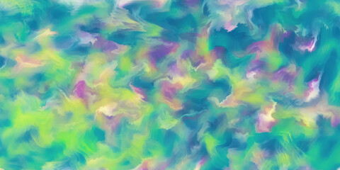 Fototapeta na wymiar Abstract paint background, colorful watercolor with brush strokes. Blurred painted texture, drawing. Fluid paint. Ink on paper. Panoramic wallpaper, pattern. Art backdrop.
