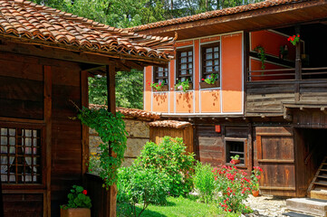 Fototapeta na wymiar Traditional Bulgarian house from Koprivshtitsa