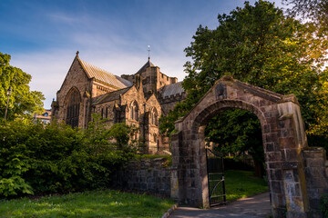 Fototapeta na wymiar Bangor Cathedral, Gwynedd, Wales, UK. Church in Wales