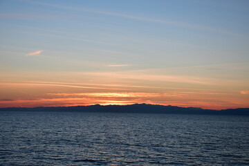 Fototapeta premium Tramonto sul Mare