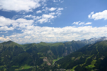 Fototapeta na wymiar mountains landscape in summertime Bad Gastein Austria