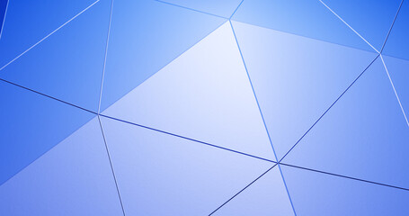 Render with a grid of blue triangular tiles