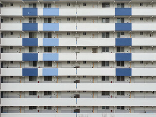 exterior of apartment building (Korean housing lifestyle)